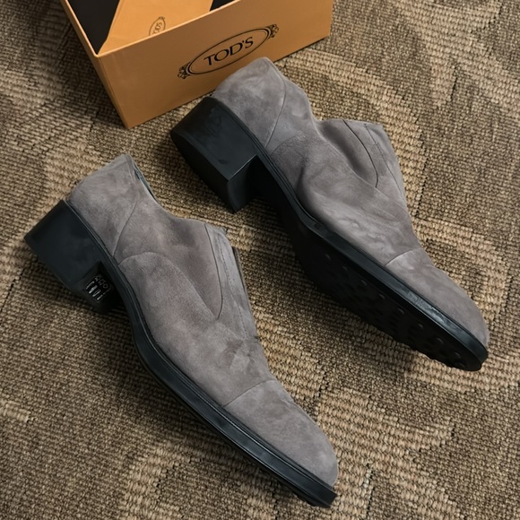Tod’s loafers Zelia Francesina gray suede in very good used condition - Picture 2 of 7